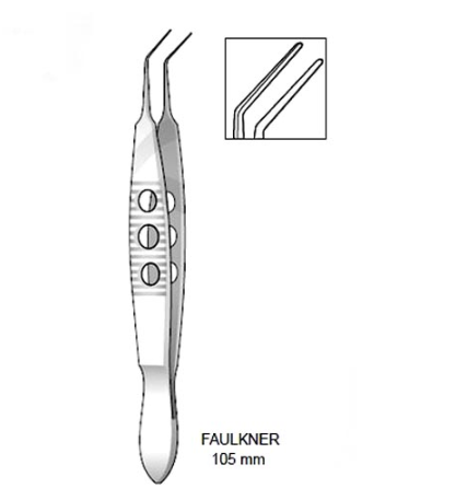 FAULKNER LENS HOLDING FORCEPS 105 MM 